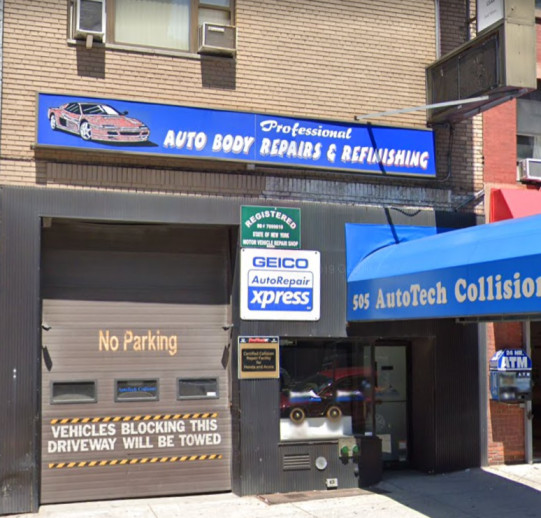 Autotech Collision auto repair shop at 505 W 57th St Manhattan NY 10019
