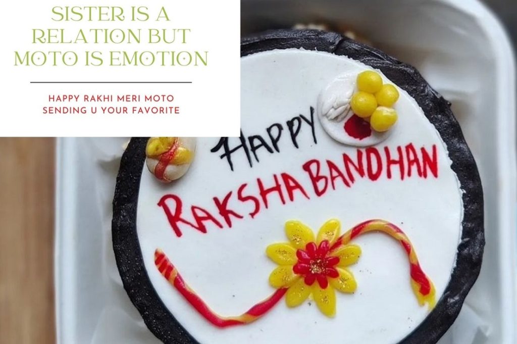 Happy Raksha Bandhan Funny Wishes for Foodie Moto Sister 2023