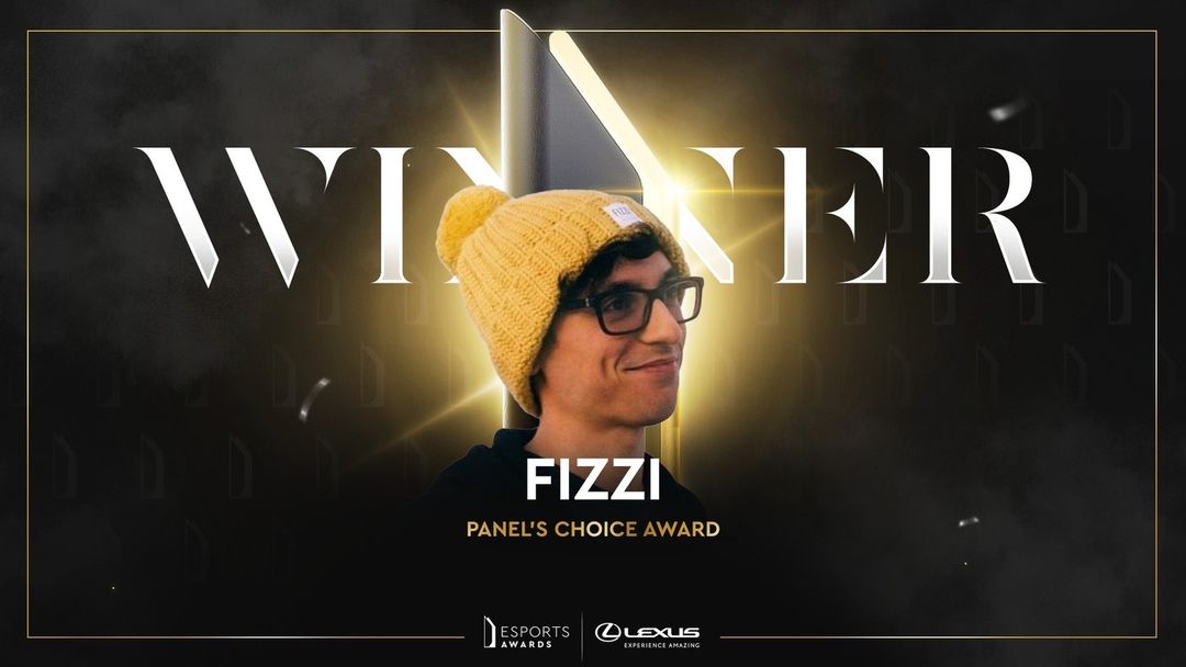Panel's Choice Award 2021 - Fizzi at Esports awards 2021