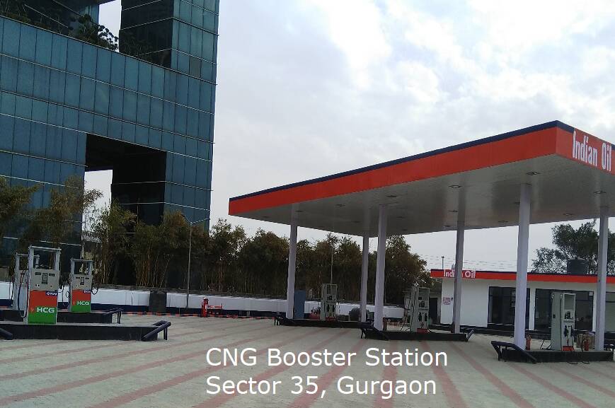 CNG Gas Filling Booster Station Sector 35 Gurgaon