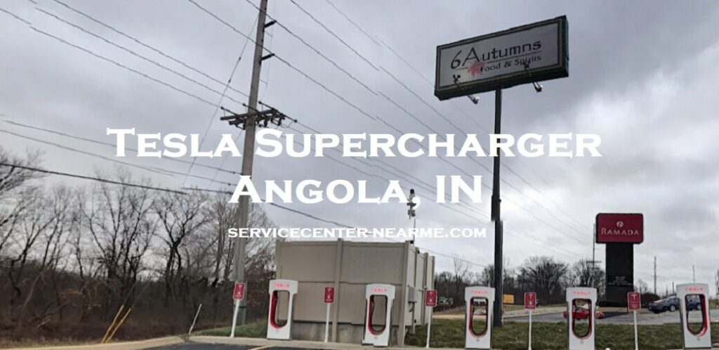 Tesla Supercharger Angola IN location and Map by servicecenter-nearme.com