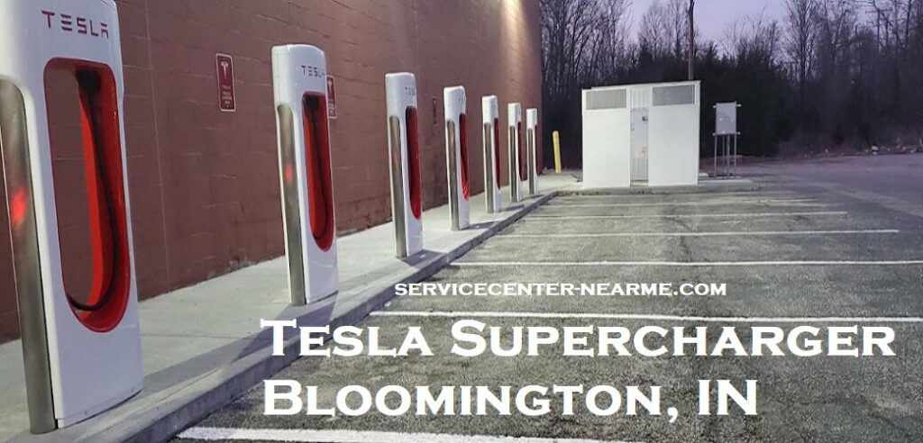 Tesla Supercharger Bloomington IN Location Map Opening Hours by servicecenter-nearme.com