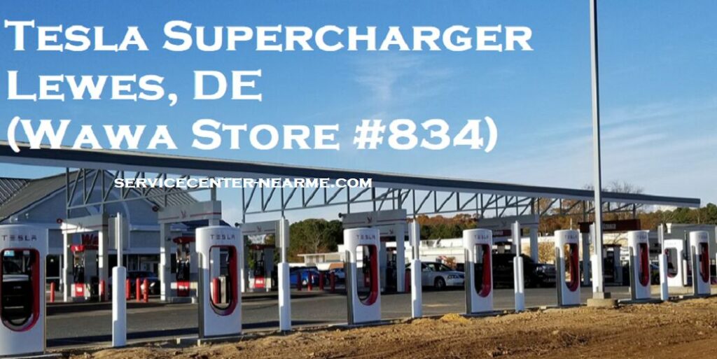 Tesla Supercharger Lewes DE 19958 United States at Wawa Store 834 - 17663 Dartmouth Drive