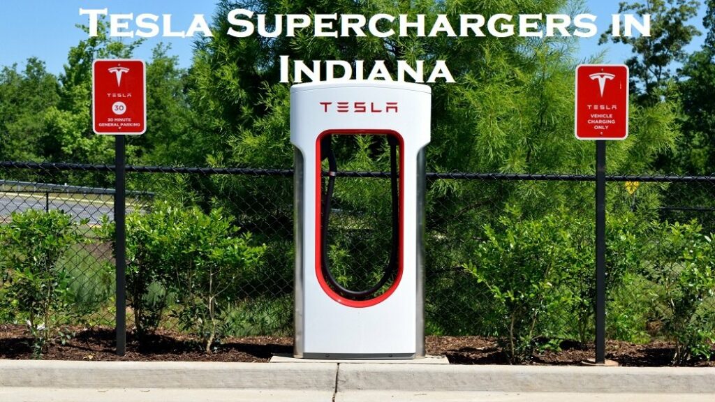 Tesla Superchargers in Indiana USA Locations Map